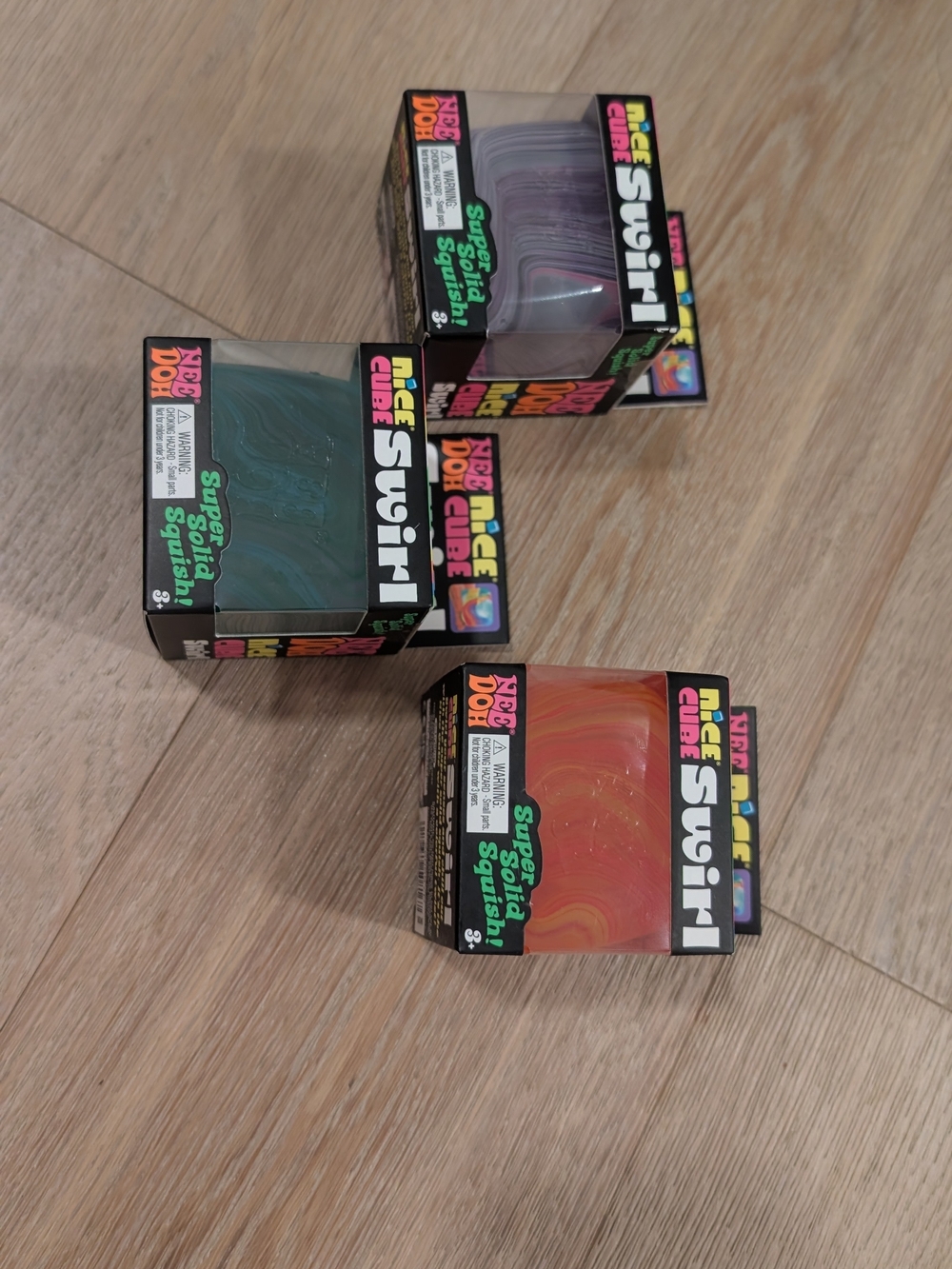 💜bundle🧡 Take All 💚Needoh Swirl Cube: Purple, Green, Orange